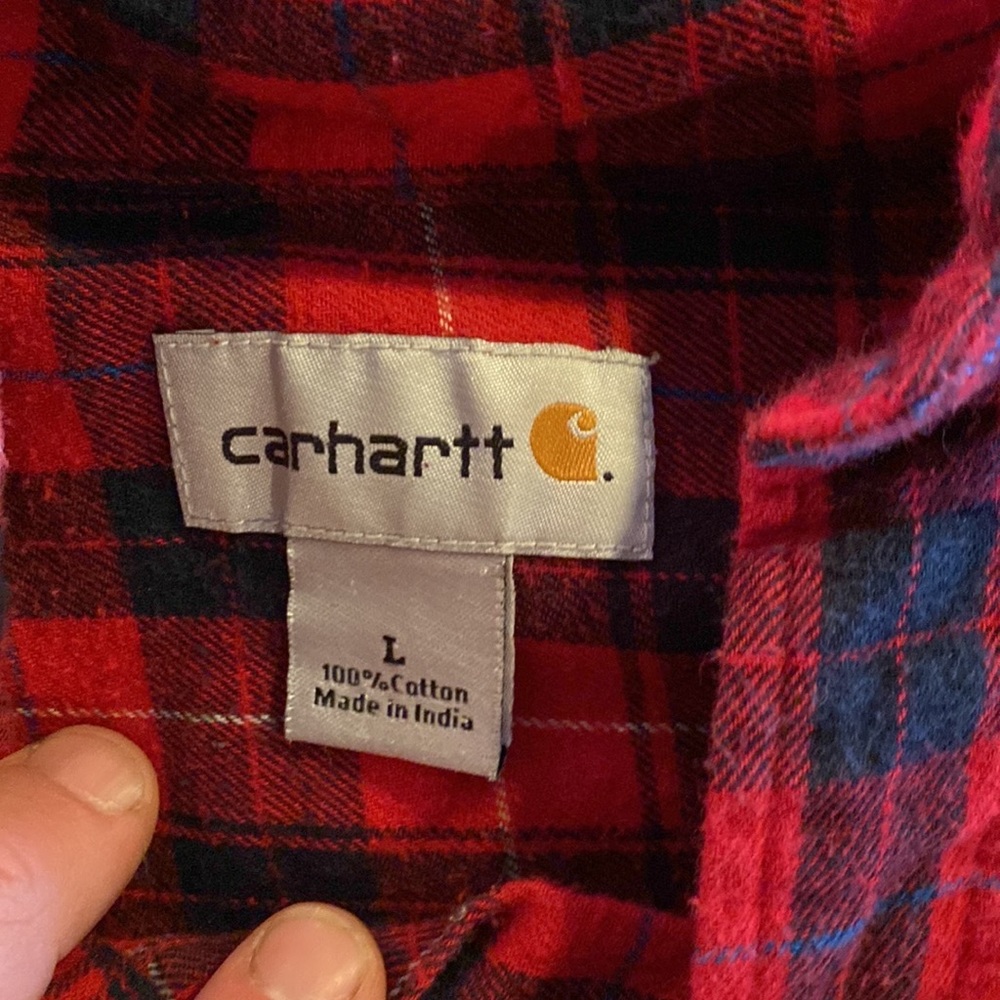 Carhartt flannel mens large